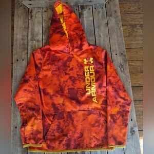 Under Armour Kids' Red and Yellow Hoodie